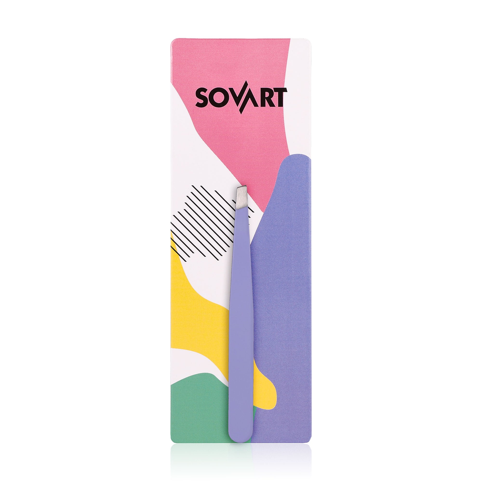 Пінцет для брів Sovart бузковий, 1 шт